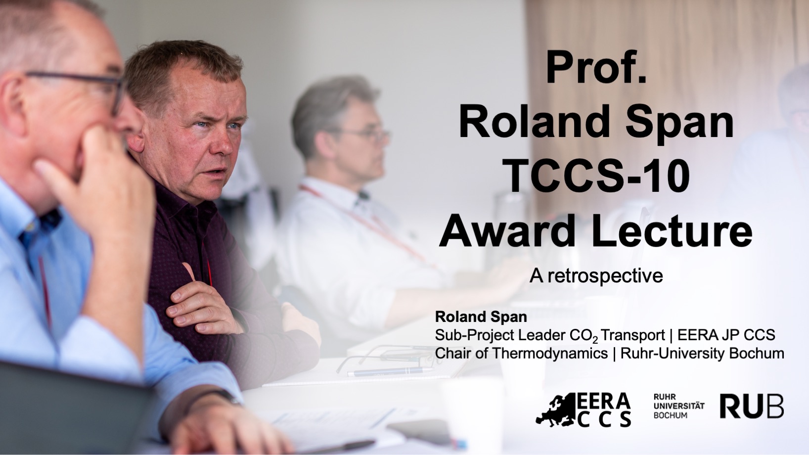 Reflecting on Prof. Roland Span's TCCS-10 Award Lecture: A Retrospective